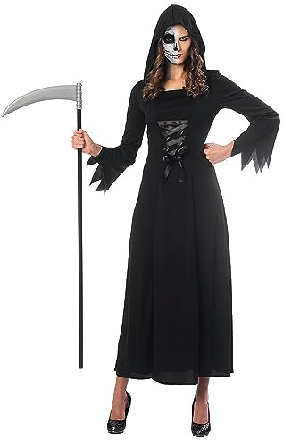 amscan Female Grim Reaper Halloween Fancy Dress Costume