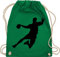 Turnbeutel Rucksack - EM 2026 Trikot Ersatz - Handballer I Geschenk Handballer I Handball Geschenke - Unisize - Grün - kinderrucksack handballbeutel hanball wm stoffrucksack kinderturnbeutel