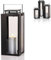 Schlaraffenland Outdoor Laterne LUCIDO mittel inkl. LED Outdoor Kerze 16,5x16,5x40,5 cm | Schwarz | aus Metall-Glas / Kunststoff | Laternen für Draußen | Deko Garten | LED Laterne Outdoor