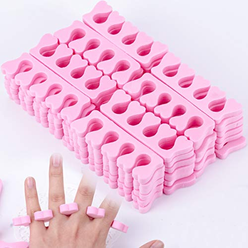 50 stücke Weichen Schaum Schwamm Zehenspreitzer Finger Teiler Weichen Schwamm Finger Teiler Spacer Nail art Maniküre Pediküre Werkzeuge Gelpoliermittel Beschichtung Malerei Pediküre Maniküre Zubehör W