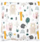 TupTam Taies d'oreillers Décoratives pour Enfant, Forêt Animaux, 40 x 60 cm