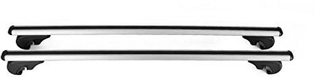 Barres de Toit Transversales Compatible avec Renault Kangoo 2008-2021 Aluminium Argent