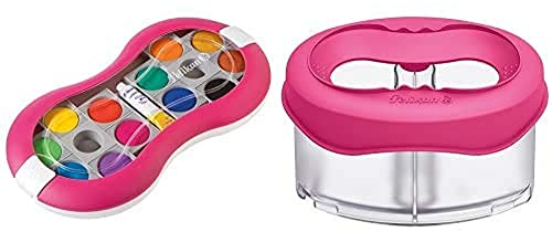Pelikan 724625 Deckfarbkasten Space, magenta & 800327 Wasserbox Space, magenta