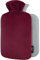 Bouillotte avec Housse Polaire - Housse Premium Douce et Molletonnée - Grande Capacité 1,8 L - Bouillotte Eau Chaude pour Soulagement de la Douleur, Dos, Cou et Épaules - Bourgogne