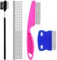 Pets Grooming Comb Kit for Small Dogs Puppies For Tear Stain Remover, 2-in-1 with Round Teeth to Remove Knots Crust Mucus