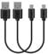 GEEKRIA USB Short Charger Cable Compatible with Bose QC35 II, QC35, QC25, SoundLink, Sport Earbuds, USB to Micro-USB Replacement Power Charging Cord (1ft / 30cm 2 Pack)