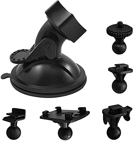 Vasemele Dashcam Halterung Auto SaugnapfDash Cam GPS Halterung Kfz Auto Saugnapf Halterung Windschutzscheibe & Armaturenbrett Halterung Saugnapf Halterung mit 5 Arten Adapter
