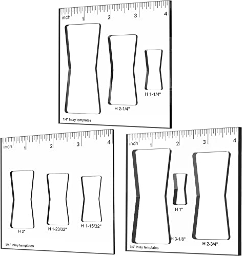 9 in 3 Router Templates for Woodworking,Router Jig Template,Butterfly Inlay Templates, Decorative Templates