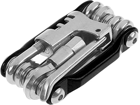 Tomedeks Bicicleta 11 en 1 / Multiherramienta compacta y ligera para bicicletas/Kit de reparación de bicicletas de acero inoxidable/Herramientas para bicicletas de montaña y de carretera