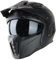 VINZ Kioto Jethelm / Streetfighter Helm | ECE 22.06 zugelassen | Motorradhelm | Rollerhelm mit Sonnenvisier / Sonnenblende | Jet Helm Mit abnehmbarem Kinnschutz - Matt Schwarz