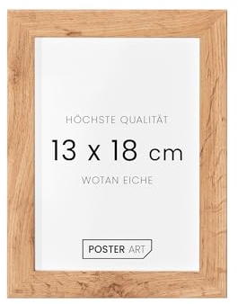 POSTER ART Wotan Eiche, 13x18 cm, California Bilderrahmen zum Aufhängen aus MDF und Acrylglas - Wand Bilderrahmen Moderner Fotorahmen