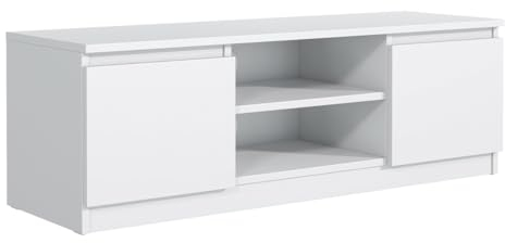 MebLocker Meuble TV Bas 140 cm - Étagère Murale - Design Moderne