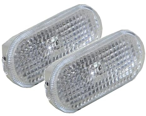 BESTPRICE 2x Seitenblinker links und rechts Blinker weiß ohne Lampentrager