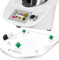 für Thermomix TM6 TM5 Gleitbrett Acryl,Ticanros Premium Schnelles Bewegen Rollbrett für Thermomix Vorwerk Küchenmaschine TM6 Zubehör Unterlage Brett, Transparent