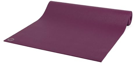 Bodhi Yogamatte Rishikesh Premium 60 | Rutschfest & Schadstofffrei | Matte für Yoga & Pilates | Antirutschmatte für deine Yogapraxis | Made in Germany | OEKO-TEX 100 | Übungsmatte | berry