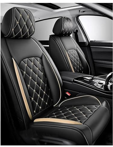 Full Set Auto Sitzbezüge für 𝐅iat 500 Hatchback(2013-),Tragenresistent, atmungsaktiv, wasserdicht, leicht zu reinigen, für alle Jahreszeiten universell Auto Sitzbezüge