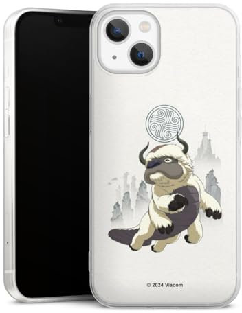 Slim Case extra dünn kompatibel mit Apple iPhone 13 Silikon Handyhülle transparent Hülle Avatar - Der Herr der Elemente Appa Offizielles Lizenzprodukt