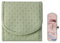 Bieiyhe Schmuckrolle für Reisen Leder Pu, Faltbare Reise Schmuck Organizer Taschen, Schmuckaufbewahrung Travel, Schmuckrollen Tragbare Schmucktasche Klein für Ohrring Ringe Halsketten Uhren -Grün