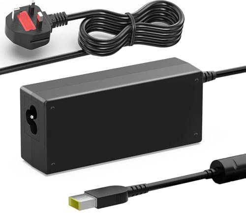 Xzrucst 20V 3.25A AC Adapter Charger Replacement for Lenovo ThinkPad E450 i3 i5 + Free Cord
