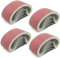 VIDSTW 20 Pezzi Nastri Abrasivi 75 x 533 mm (4 x Grana 80/120/150/240/400 Mixpack) Carta Abrasiva per Levigatrice per Levigatrice a Nastro Carta Vetrata per Levigatrice, per Levigare, Limare