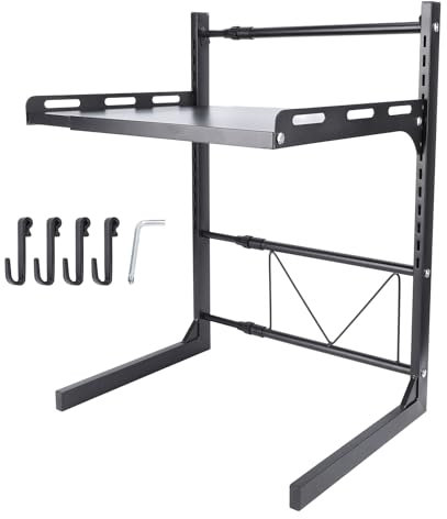 Étagère pour Ustensiles de Cuisine, Support Extensible pour Four à Micro-ondes, Pots à épices, Support de Rangement pour Comptoir, Organisateur de Grille-pain pour Vaisselle