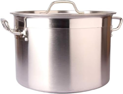 Olla cocinar, Olla Grande y Profunda Acero Inoxidable inducción, Olla Todo Tipo Estufas, ollas Grandes cocinar