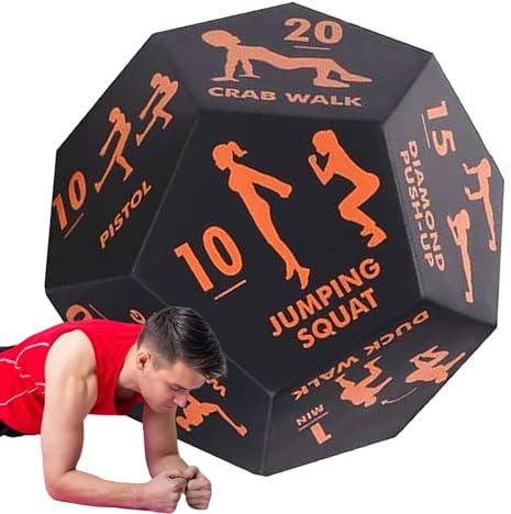 Trainingswürfel Für Bewegung,Fitness Würfel Groß,Sportwürfel,Fitness Equipment Dice Game,Krafttraining Home,Fitness Accessoires Für Reisebereich Rehabilitation Yoga Team Sportkonditionierung