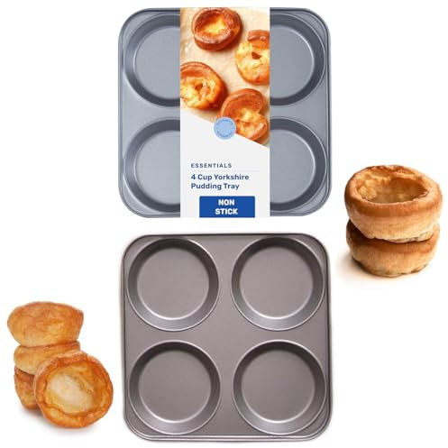 Pluto Packaging Giant Easy to Use Non-Stick 4 Cup Yorkshire Pudding Oven Baking Tray (1)