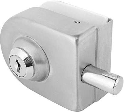 RASTKY Edelstahl-Glastürschloss-Schraube/Riegel, Langlebig, Rostfrei, Badezimmer-Zubehör für 10–12 Mm Dicke Glastüren