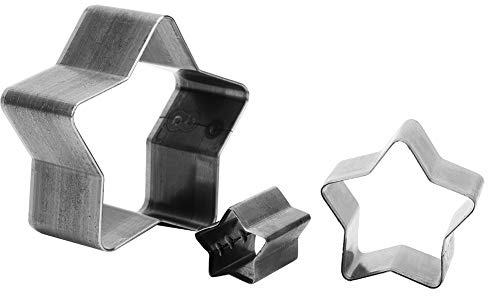 3pcs Leather Craft Cutter Set, Knife Mold Die Template for Cutting and Punching, Heart Pentagon Water Drop Shapes, Durable Iron Tool Kit for Leather Tag Cardboard (Pentagon)