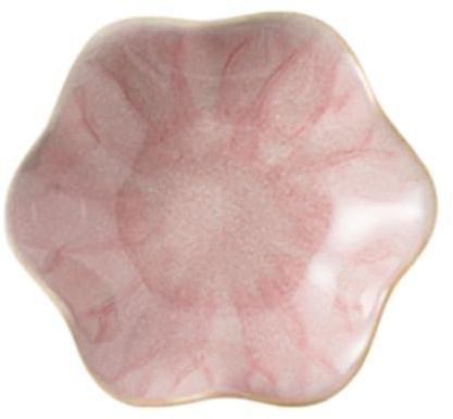 Yunmeryker Plateau à Bijoux en Forme de Fleur, Porte-cuillères, Assiette Décorative, Porte-bagues, Cadeau pour Fille, Cuisine, Cadeau D'annivers, Rose
