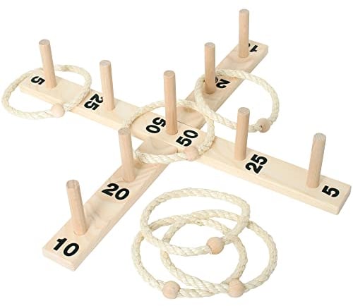 Bartl 103775 Ringwurfspiel Groß aus Holz I Spaß für die Gesamte Familie