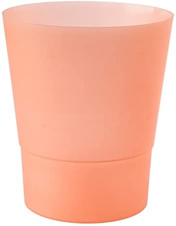 VERDENIA Blumentopf Überzug Blumentopfüberzug Design Dekorativer Topf für Orchidee für Innen aus Kunststoff Durchbrochene Viele Farben Ø 12 cm in Farbe Orange