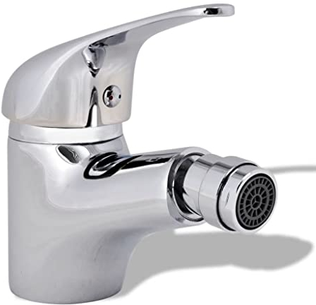 vidaXL Grifo para Bidet Baño Metal Cromado Mango Mezclador Manija Monomando