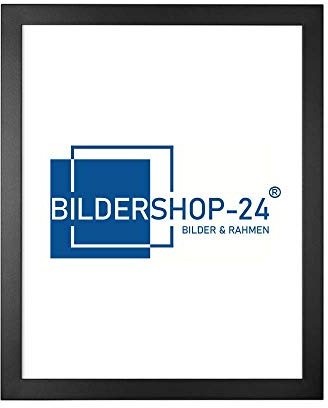 Bildershop-24 Bilderrahmen Monza in SCHWARZ in 40 X 60, 60 Größen und 12 Farben Fotorahmen, Wechselrahmen, Posterrahmen, Puzzlerahmen