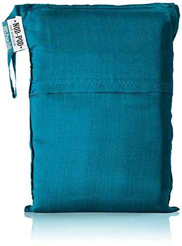 Nod-Pod 100% Reine Seide Innenschlafsack Hüttenschlafsack Inlett Sleeping Bag Liner - viele Farben (Blaugrün)