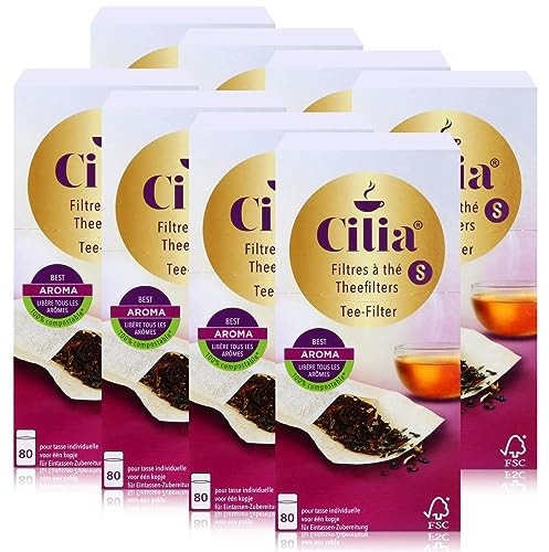 CILIA® Teefilter 80 Stk. Grösse S ohne Halter verwendbar ( 8er Pack )
