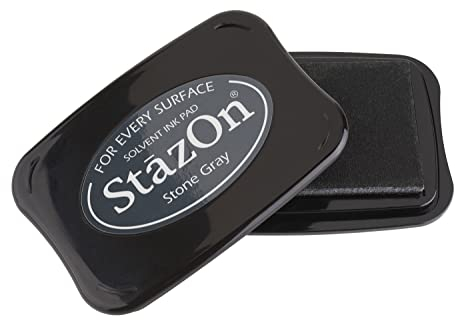 Stempelkissen, Staz-On Steingrau