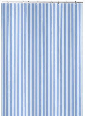 Kleine Wolke Textiler Duschvorhang Sanna mit Ösen, Größe:ca. 120 x 200 cm, Farbe:Azur