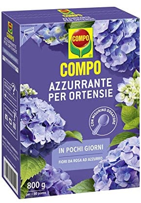 COMPO Azzurrante per Ortensie, Per Impedire l'Ingiallimento Fogliare, Con Misurino Dosatore, 800 g