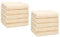 Betz 10 Stück Seiftücher Seiftuch Seiflappen Set Premium 100% Baumwolle Seiflappen Set Größe 30 x 30 cm (beige)