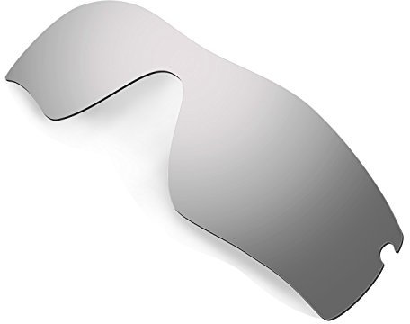 HKUCO Mens Replacement Lenses For Oakley Radar Path Sunglasses Titanium Mirror Polarized