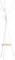HOMCOM Freestanding Metal Coat Rack Stand 9 Hooks Clothes Tree with 1 Shelf Hat Display Hall Tree Hanger Bag Umbrella Hanging Organiser White