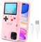 LucBuy Étui de Jeu pour iPhone, Housse de Protection Rétro-alimenté avec 36 Petits Jeux,Écran Couleur,Coque de Jeu Vidéo Antichoc pour iPhone 11 - Rose
