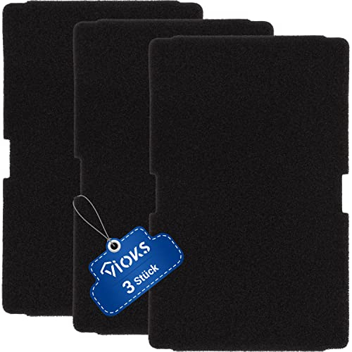 VIOKS Schwammfilter SET 3x Filter für Trockner Ersatz für Beko 2964840200 / Flusensieb Für Trockner Beko DE8635rx Beko DS7512pa / Flusenfilter Wäschetrockner Ersatz für Beko Filter Trockner