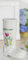 GILDE Pflanztopf Vase als Gummistiefel, Keramik, Weiss, Willkommen 21,5 x 15,5 x 7,5cm