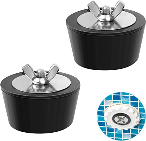 2 Stück Winterstopfen Pool, Gummistopfen Pool 38mm Gummi Überwinterungsstopfen Winterstopfen Skimmer, Expansion Gefrierstopper für Schwimmbad Spa Rohrleitungen Winter Wartungsarmaturen