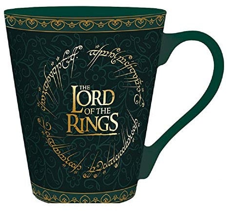 Herr der Ringe - Tasse Lothlorien - Elben Kaffeebecher - Logo - keramik - Geschenkbox