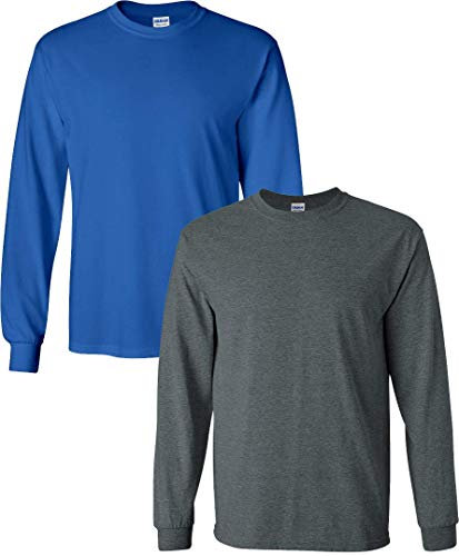 Gildan Men's Ultra Cotton Long Sleeve T-Shirt, Style G2400 - - Medium