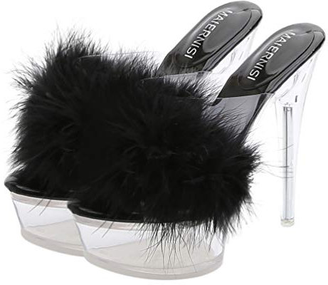 Holibanna High Heels Feder Mit Hohen Absätzen Sandalen Klare Plattform Hausschuhe für Frauen- Größe 37